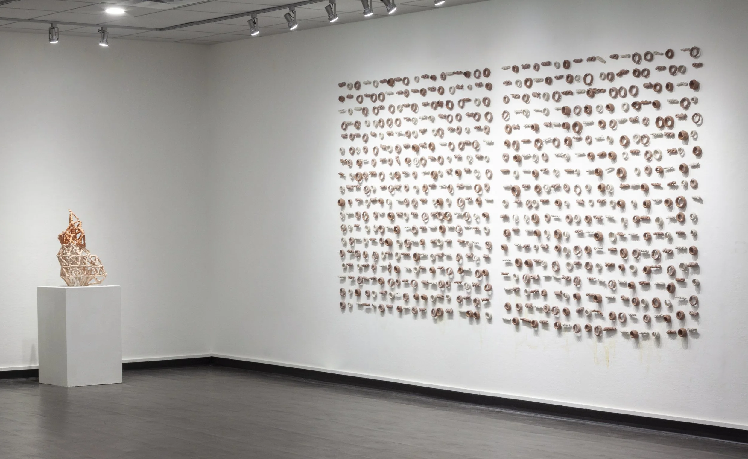    [LEFT]       HEART OF A LEVIATHAN — ASEMIC CONSTRUCTION&nbsp;    &nbsp;&nbsp;&nbsp;Porcelain, stoneware, earthenware, hot glue. 23” x 16” x 14”, 2021    [RIGHT]       SO, THEY CALL THIS FORMAT TWO CHANNEL VIDEO — SEMIC RELATIONS OF&nbsp; BAR/BAND 