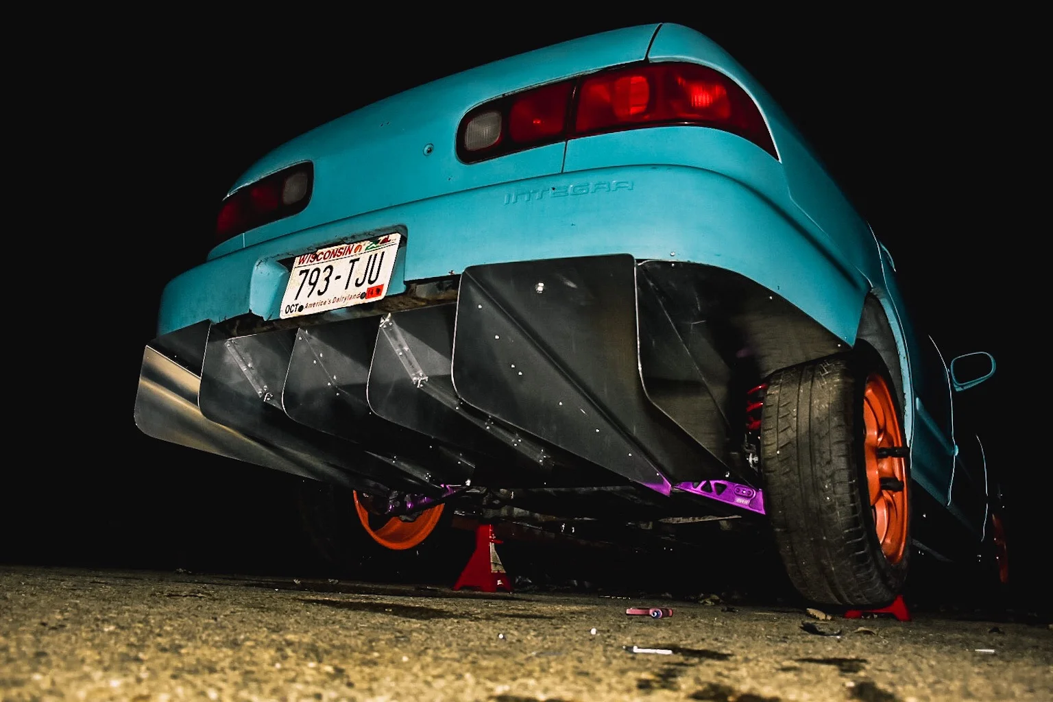Integra 4 Door Sedan Race Spec V3 Rear Diffuser