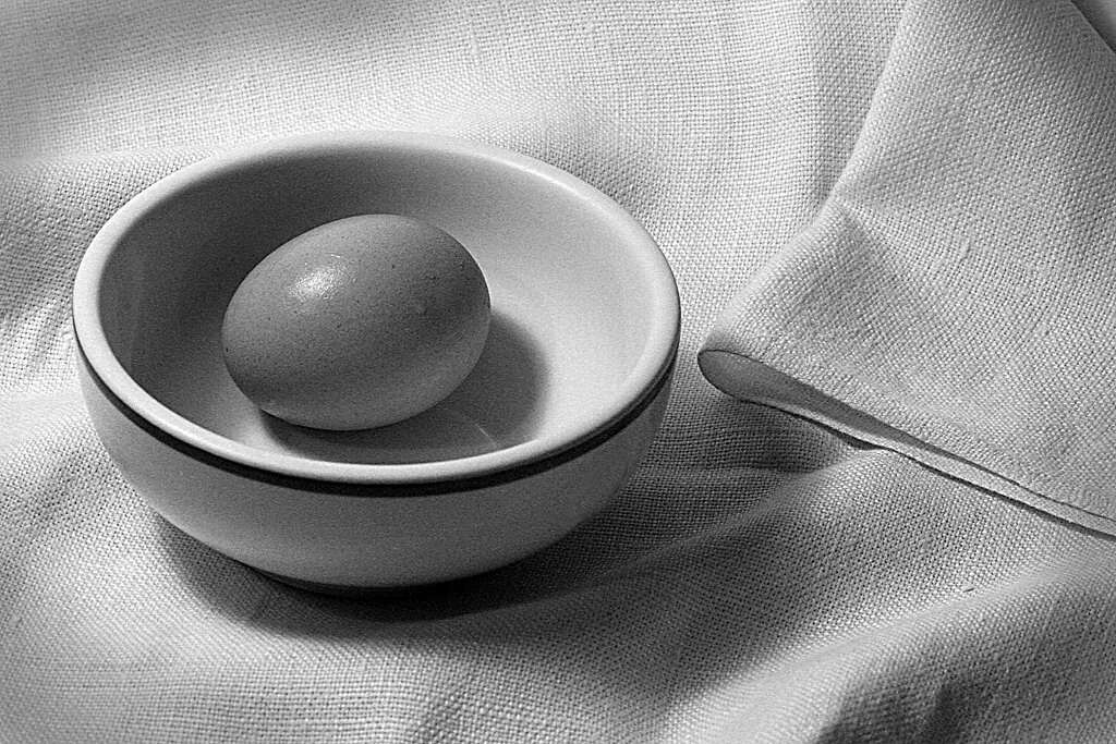 Egg and Bowl, by David Bullock.