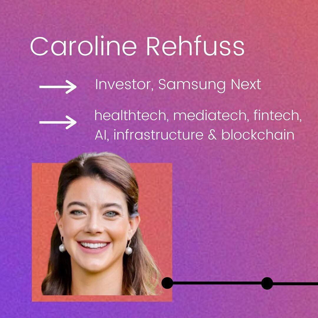 The Fund the Future Summit* is just two days away, and we're so excited to be joined by a host of remarkable investors like Caroline from @samsungnextteam .

*It isn't too late to join us for the keynote with @alexavontobel on July 15 at 12:30pm ET. 