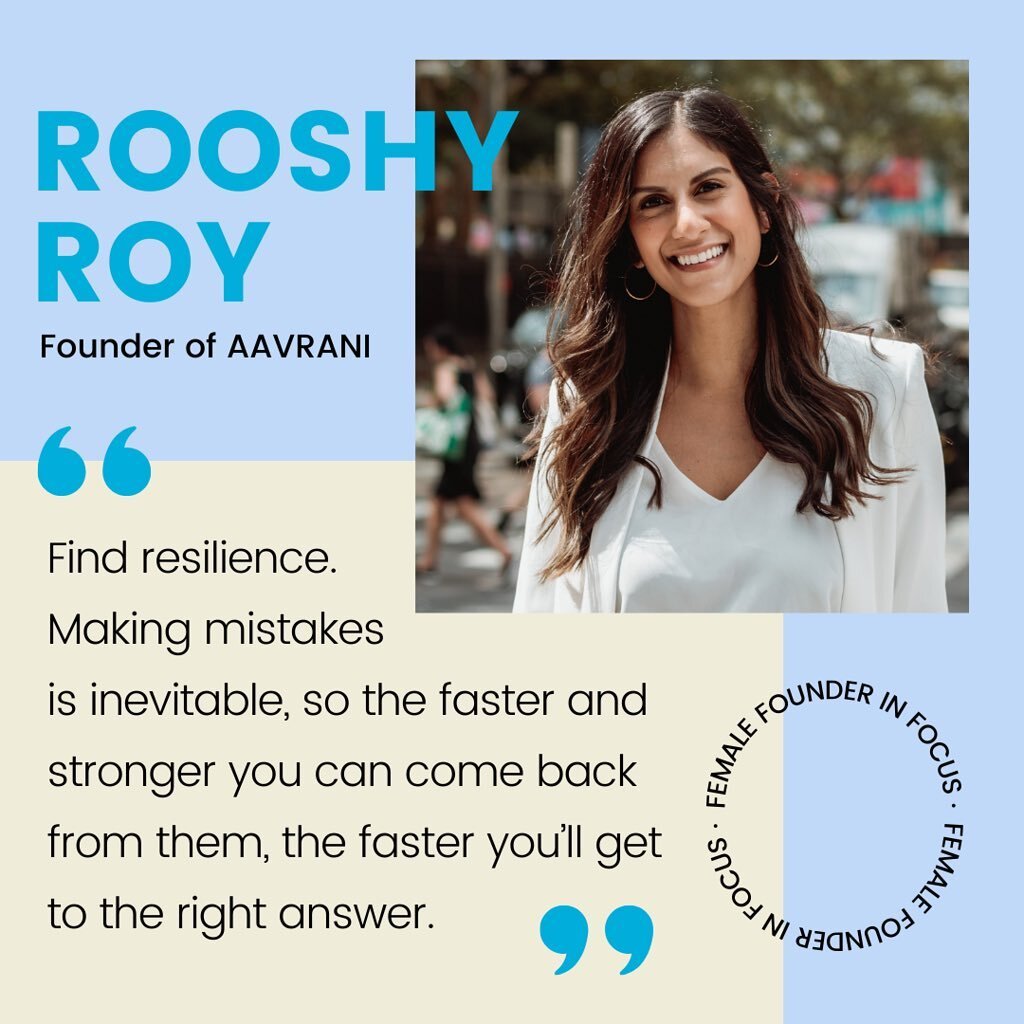 ✨Rooshy Roy✨&nbsp;is our Female Founder in Focus!

@aavrani was founded in response to a gap in the market, creating a beautifully branded, ritually inspired suite of beauty products. AAVRANI is empowering customers to look better and feel better and