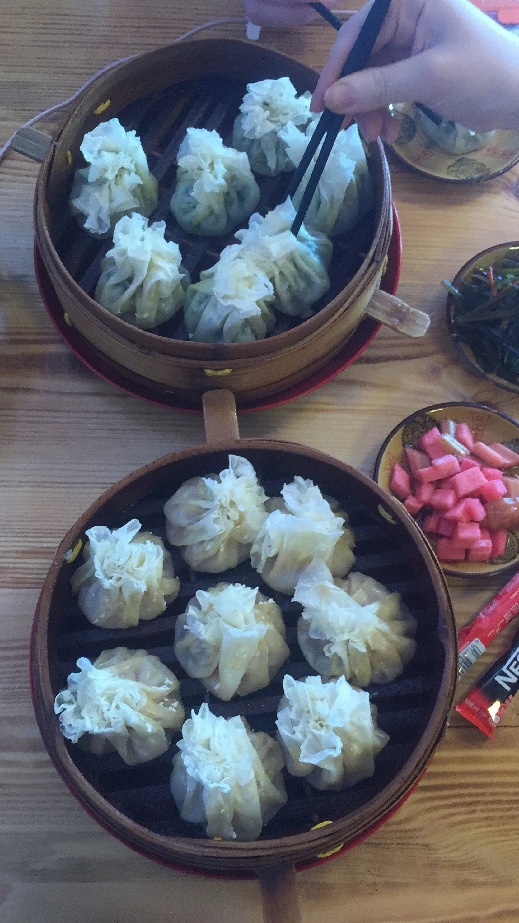  Anyone have any idea what kind of dumplings these are? Because  I  do  not  :)  Hohhot, Inner Mongolia 