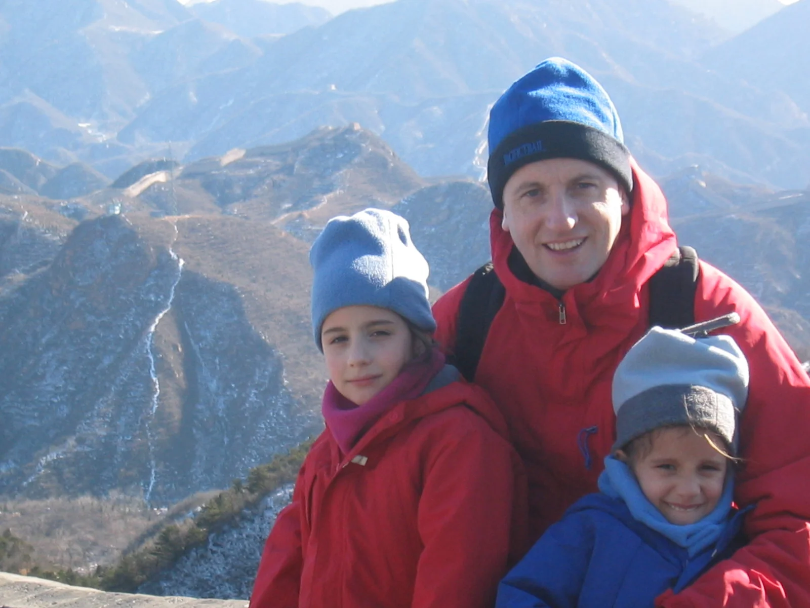  Me giving everyone the smolder against a dramatic mountainous backdrop  Beijing, 2003 