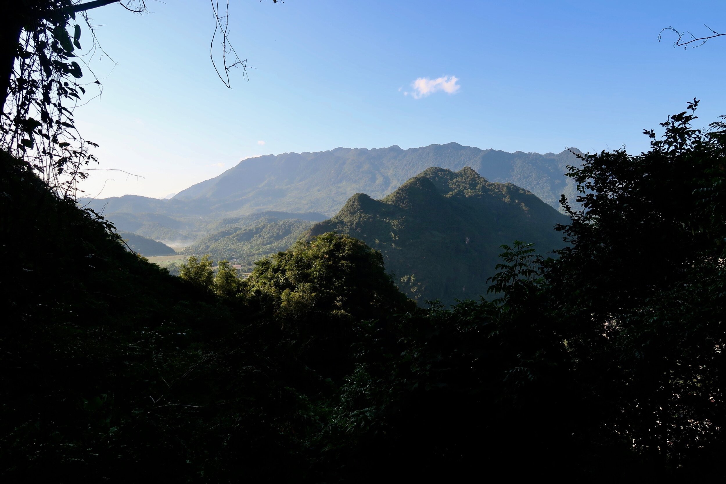 view from a cave