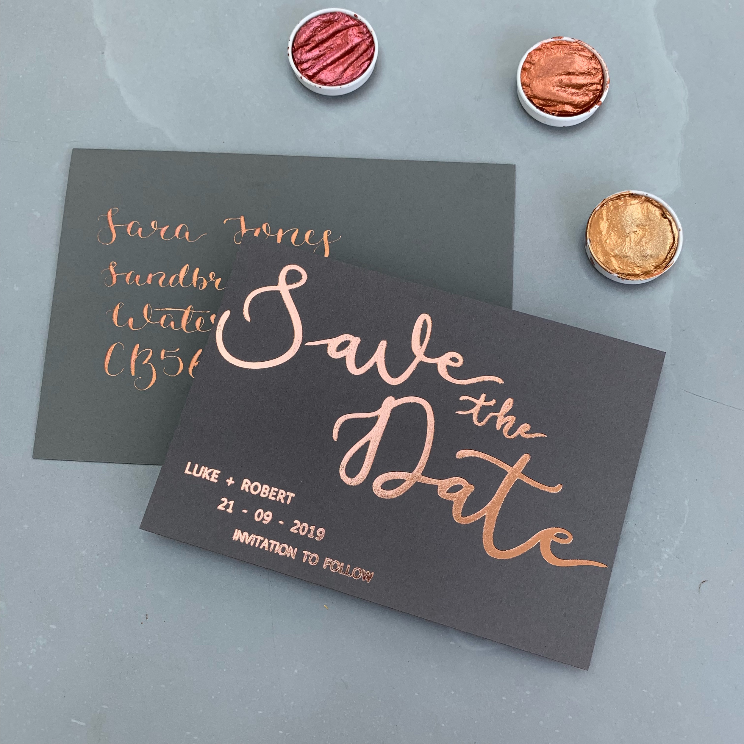 Rose Gold on Smoke