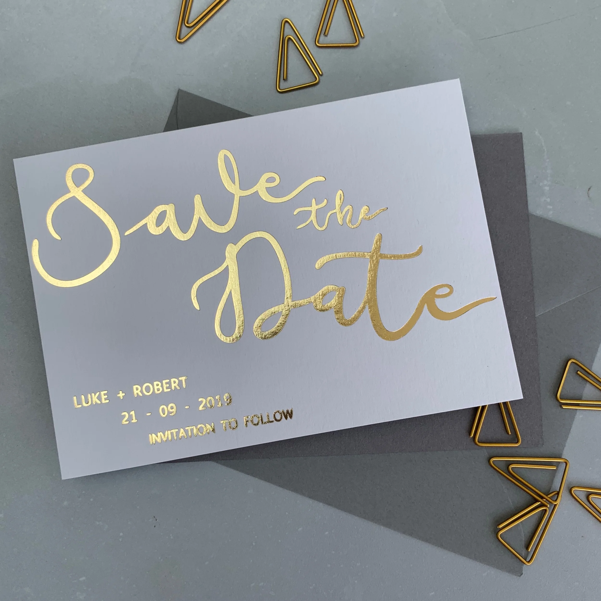 Gold on Cool Grey