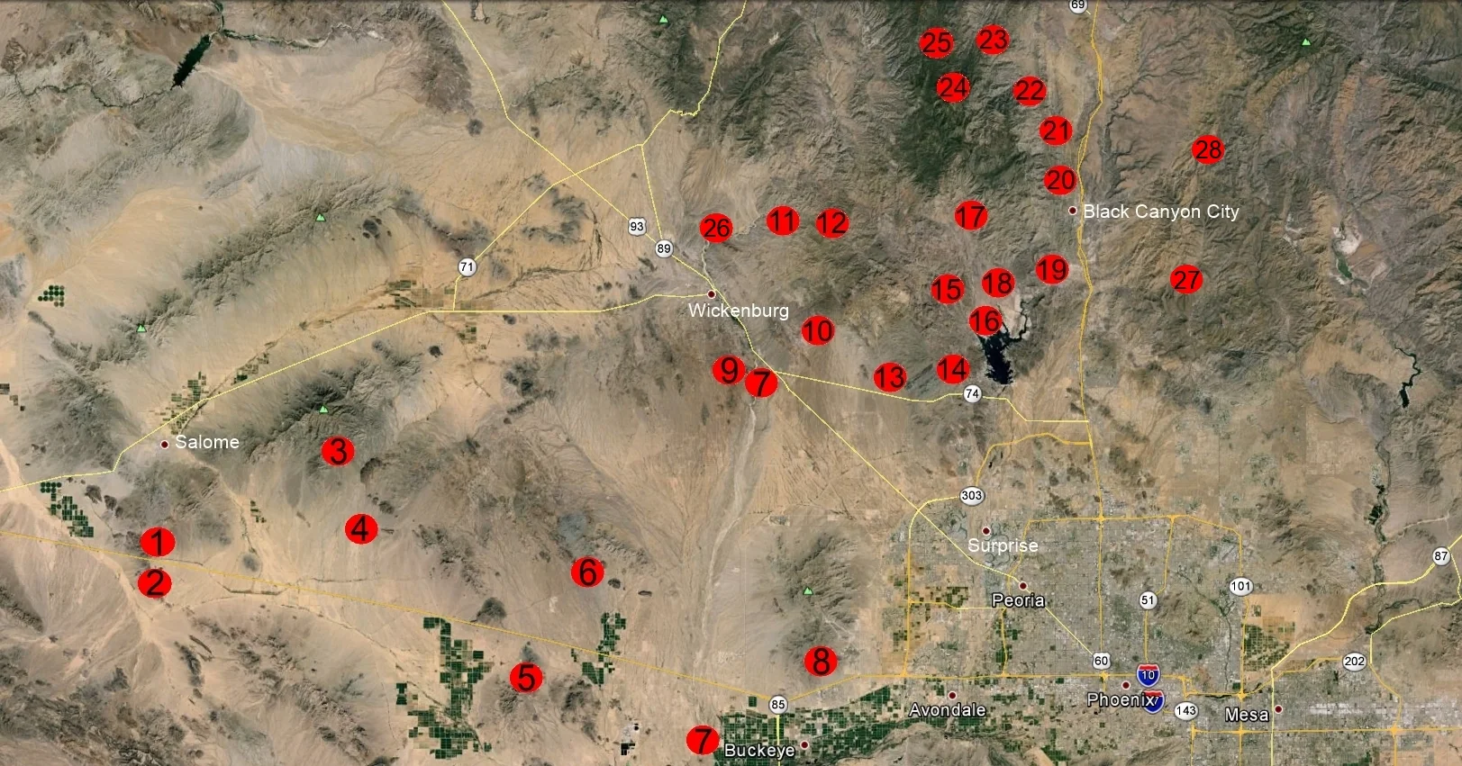 West/North PHX Trails —