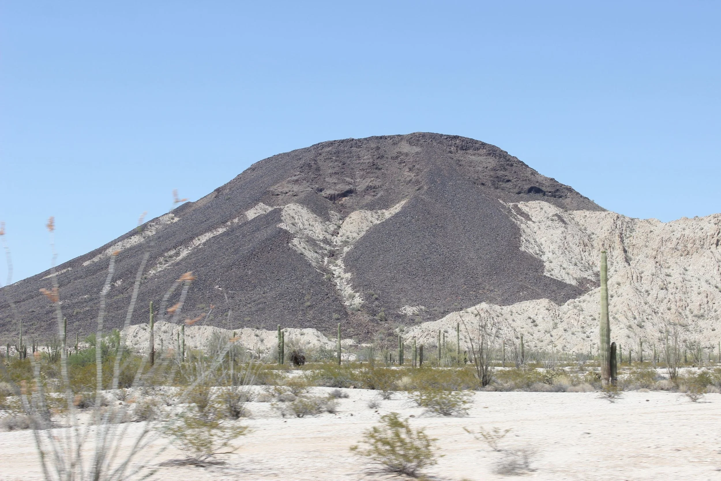 Tordillo Mountain as seen from just south of El Camino.