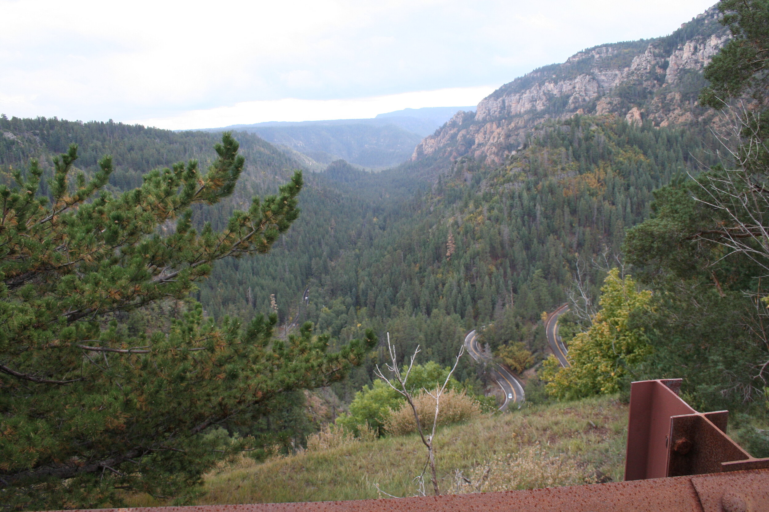   Oak Creek Canyon as seen from Highway 89A.  
