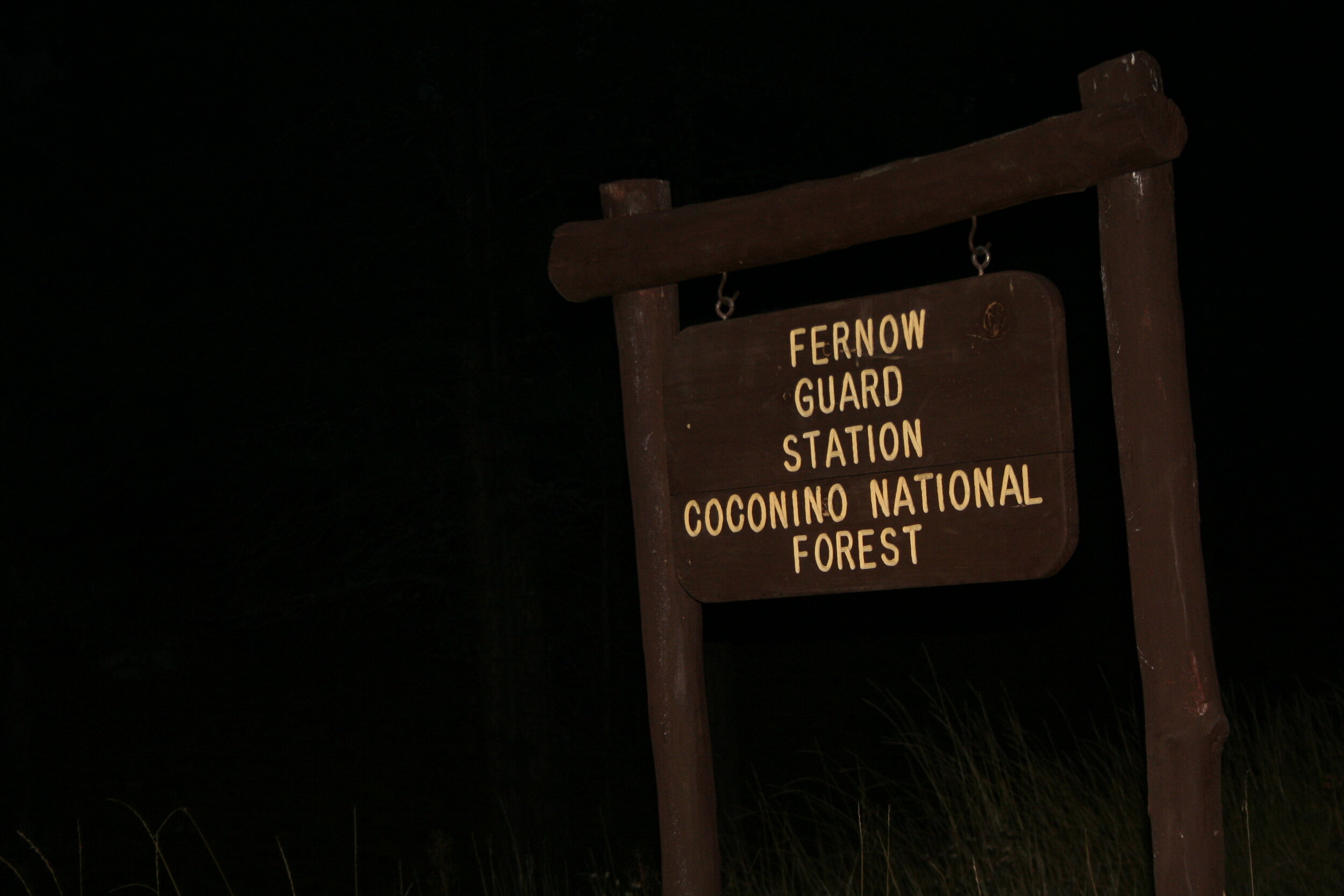   Arriving at Fernow Cabin in the dark.  