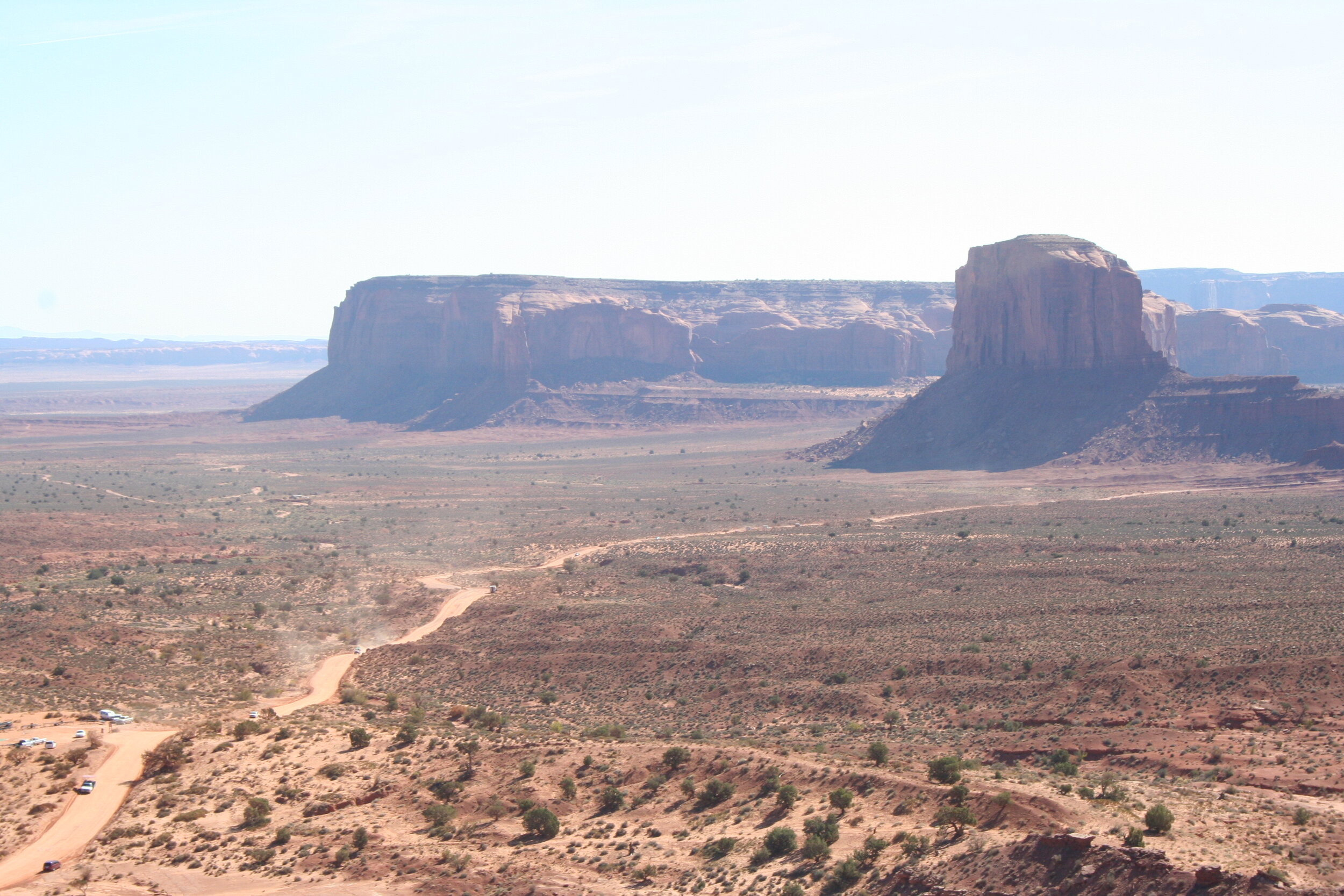   Looking east in Monument Valley.  