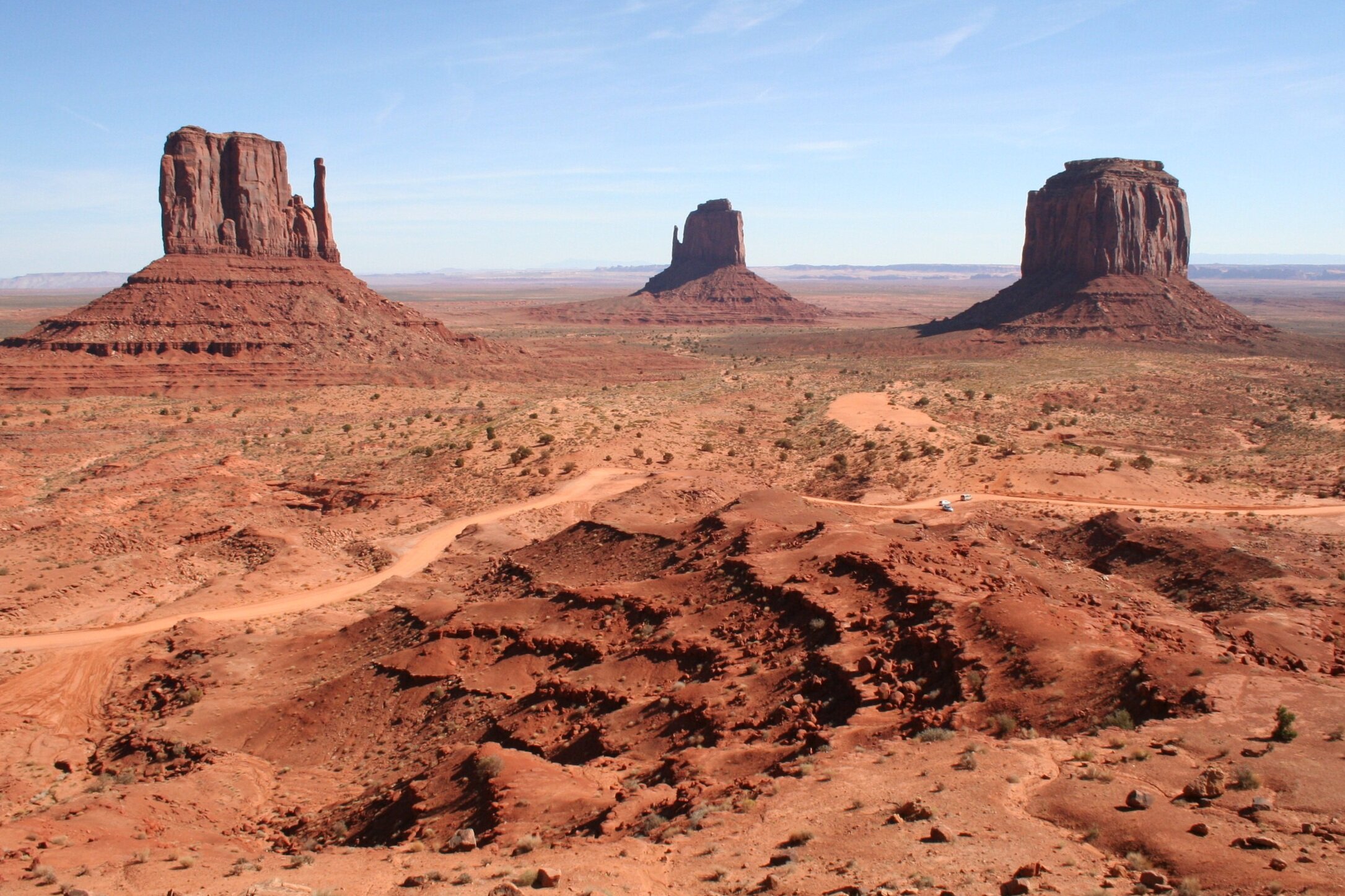   The surreal landscape of Monument Valley.  