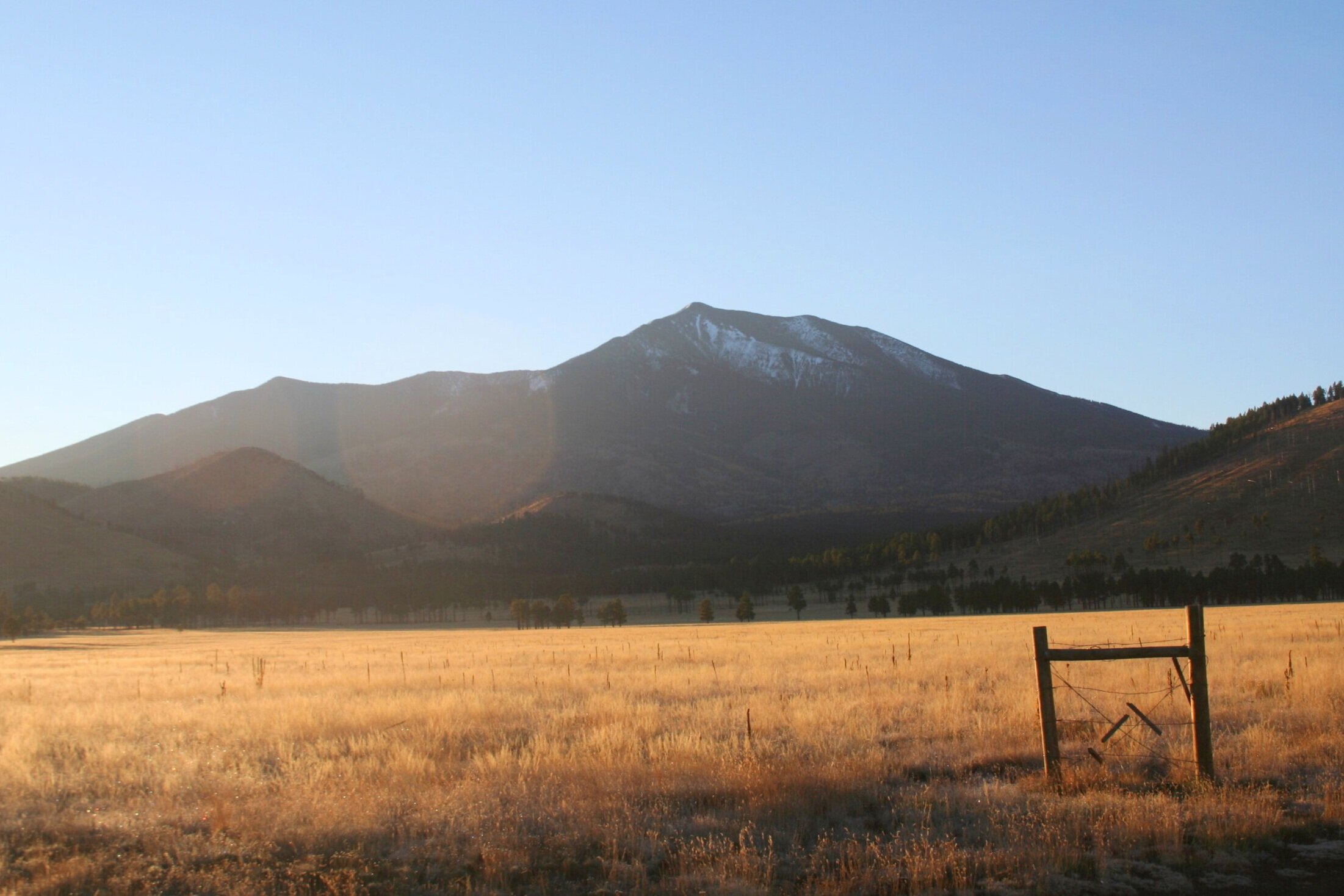  An incredible morning view of the San Francisco Peaks.  