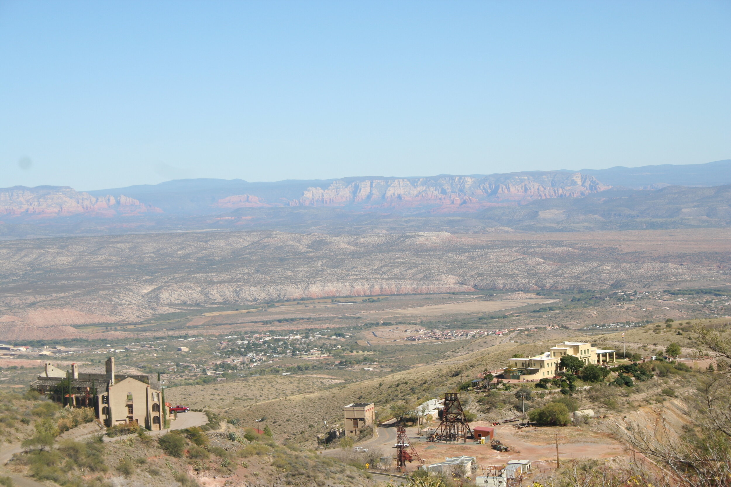   A view of Jerome overlooking the Verde Valley.  