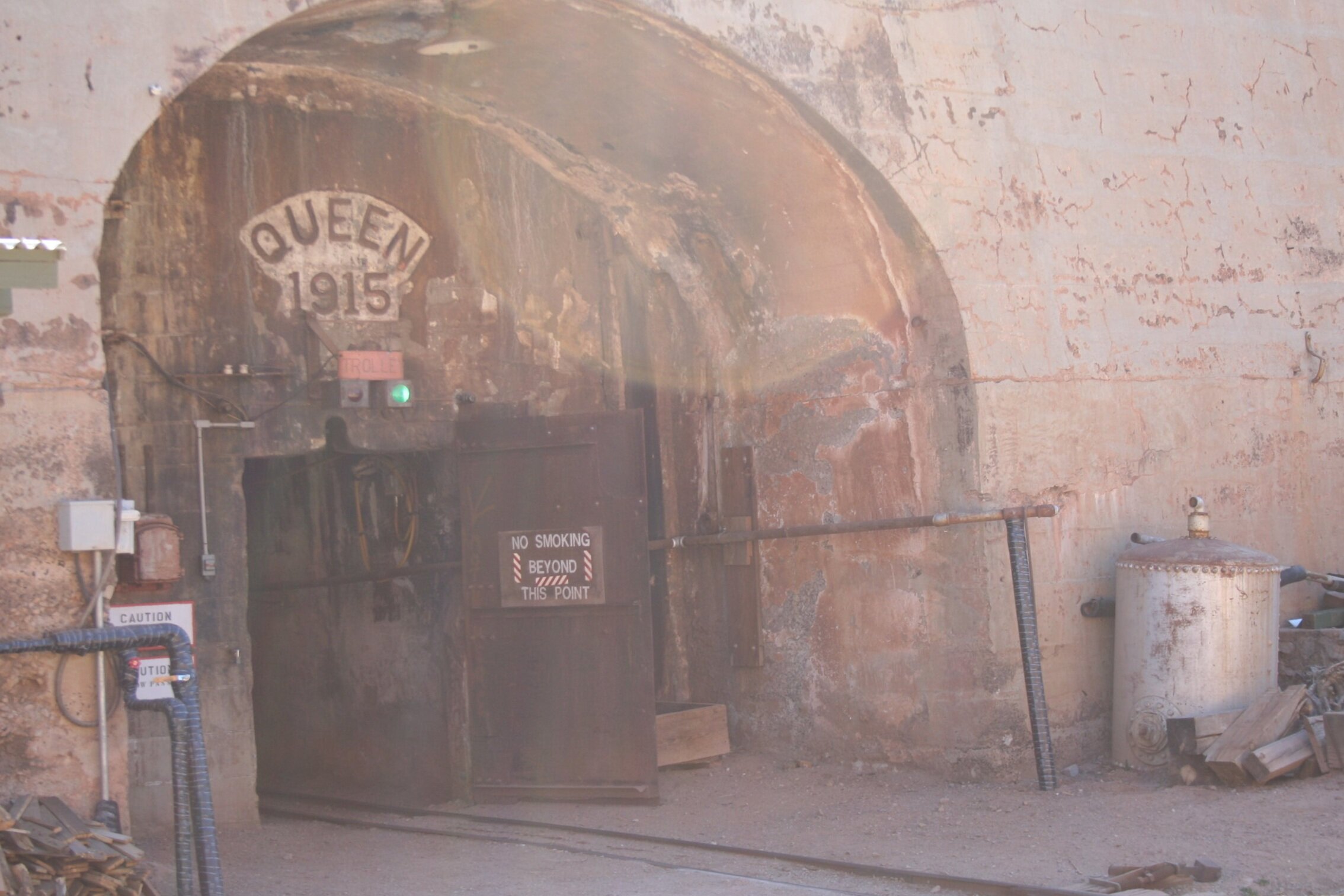   The entrance to the iconic Copper Queen Mine.  