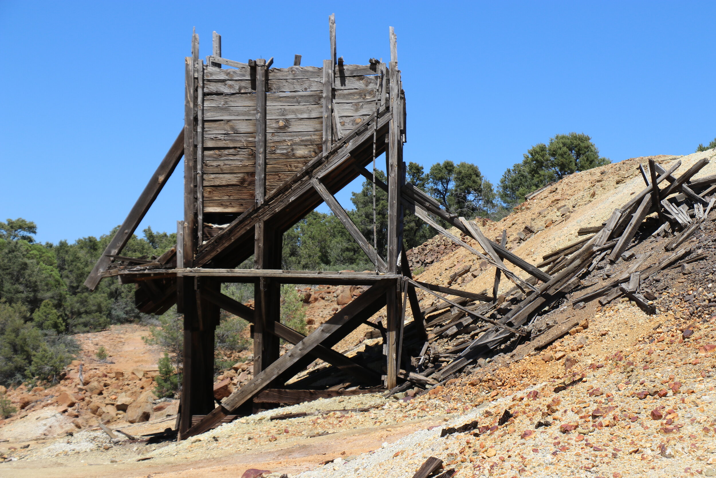 The ore bin at the Black Pearl.