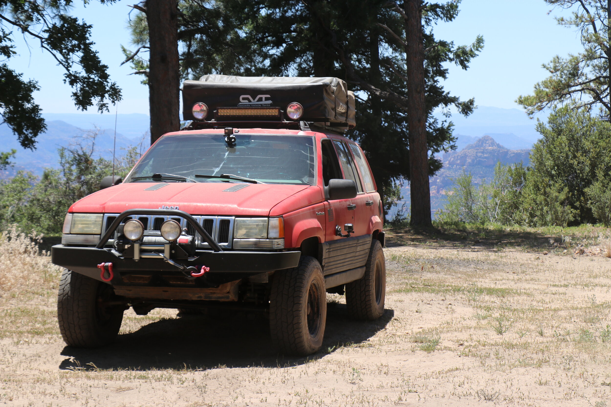 Parked at 'End of the World'.