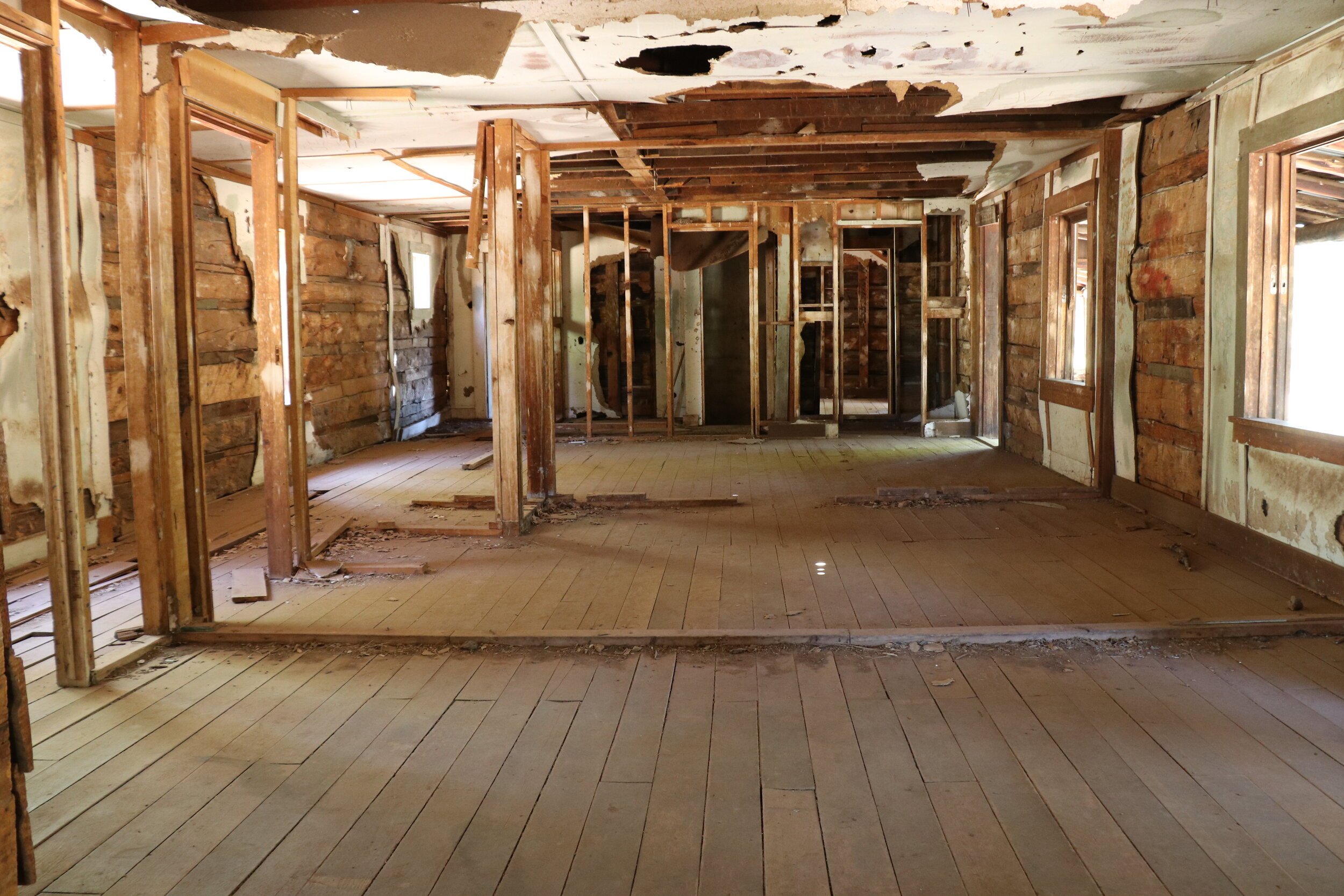 A few of the large rooms inside T-Bar Ranch.