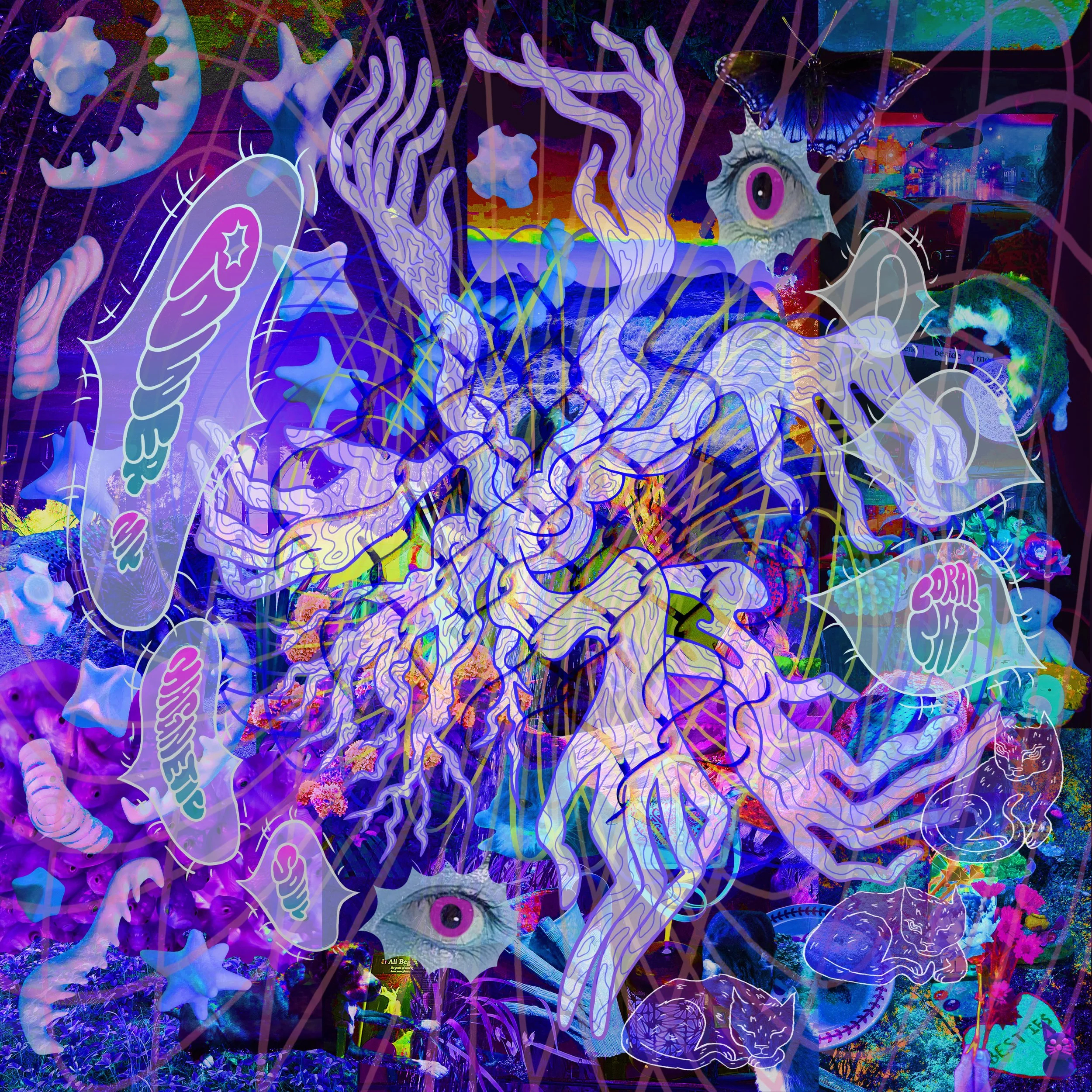 "Power My Magnetic Soul" - Coral Cat Album Art (2023)