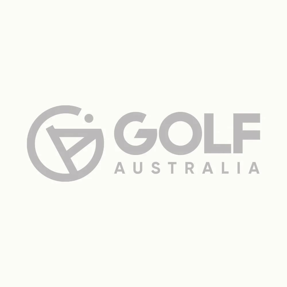 Golf Australia logo with a circular emblem and stylized text.