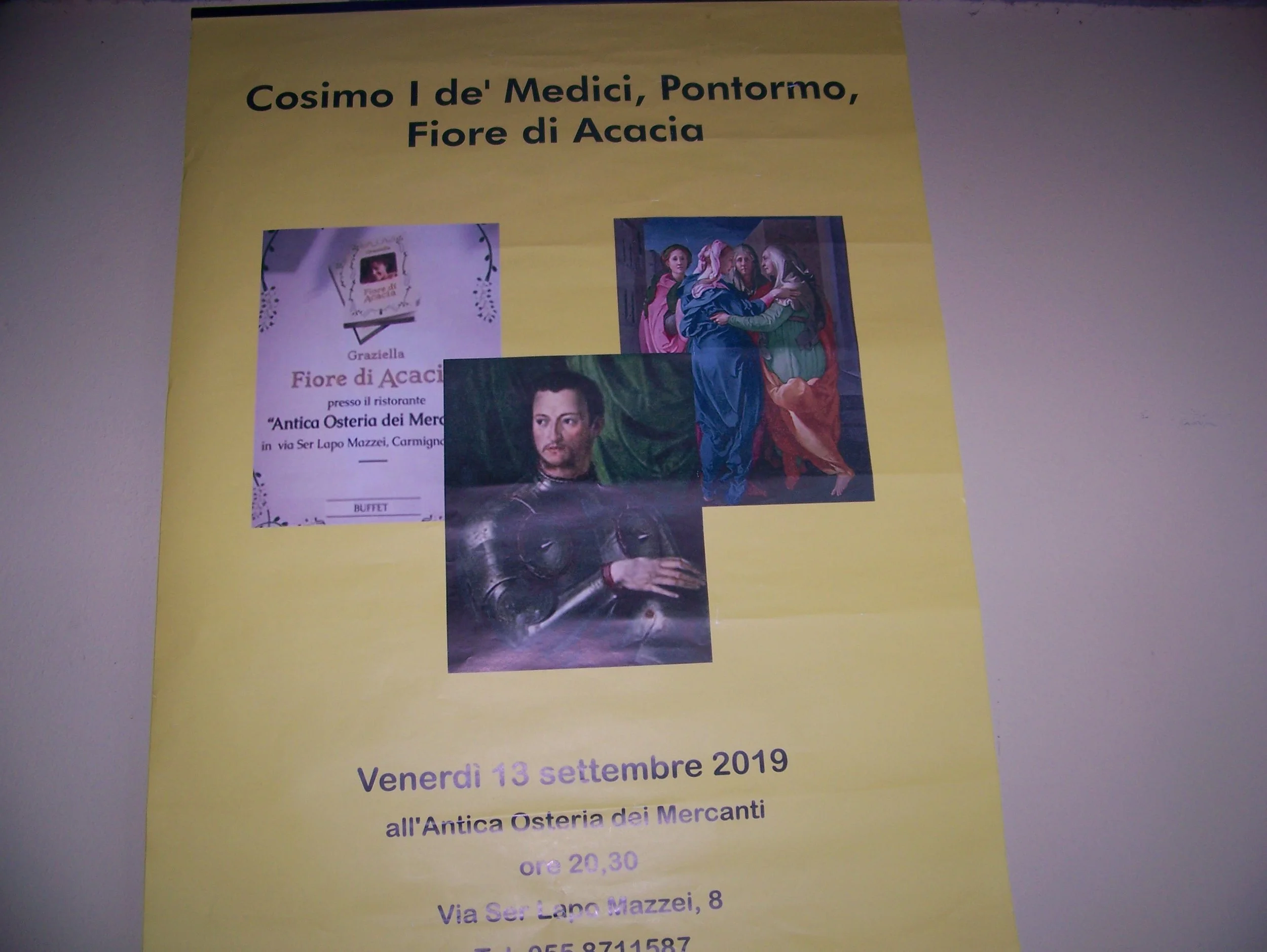 Cosimo I de' Medici, Pontormo, Fiore di Acacia