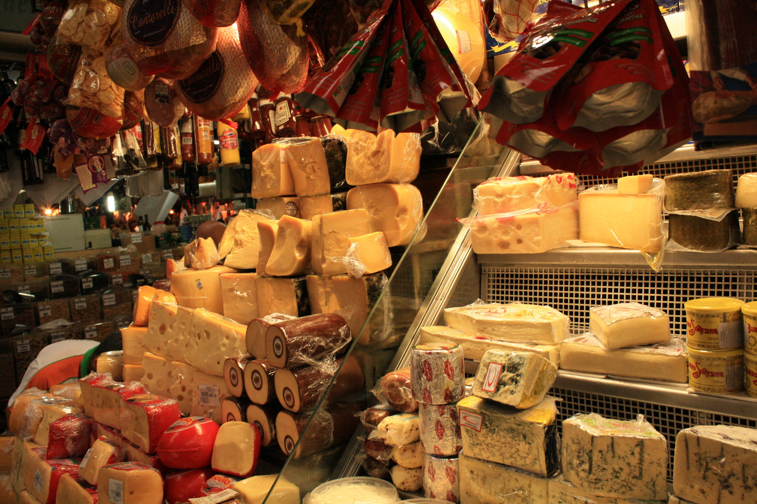 Municipal Market of São Paulo cheese and meats