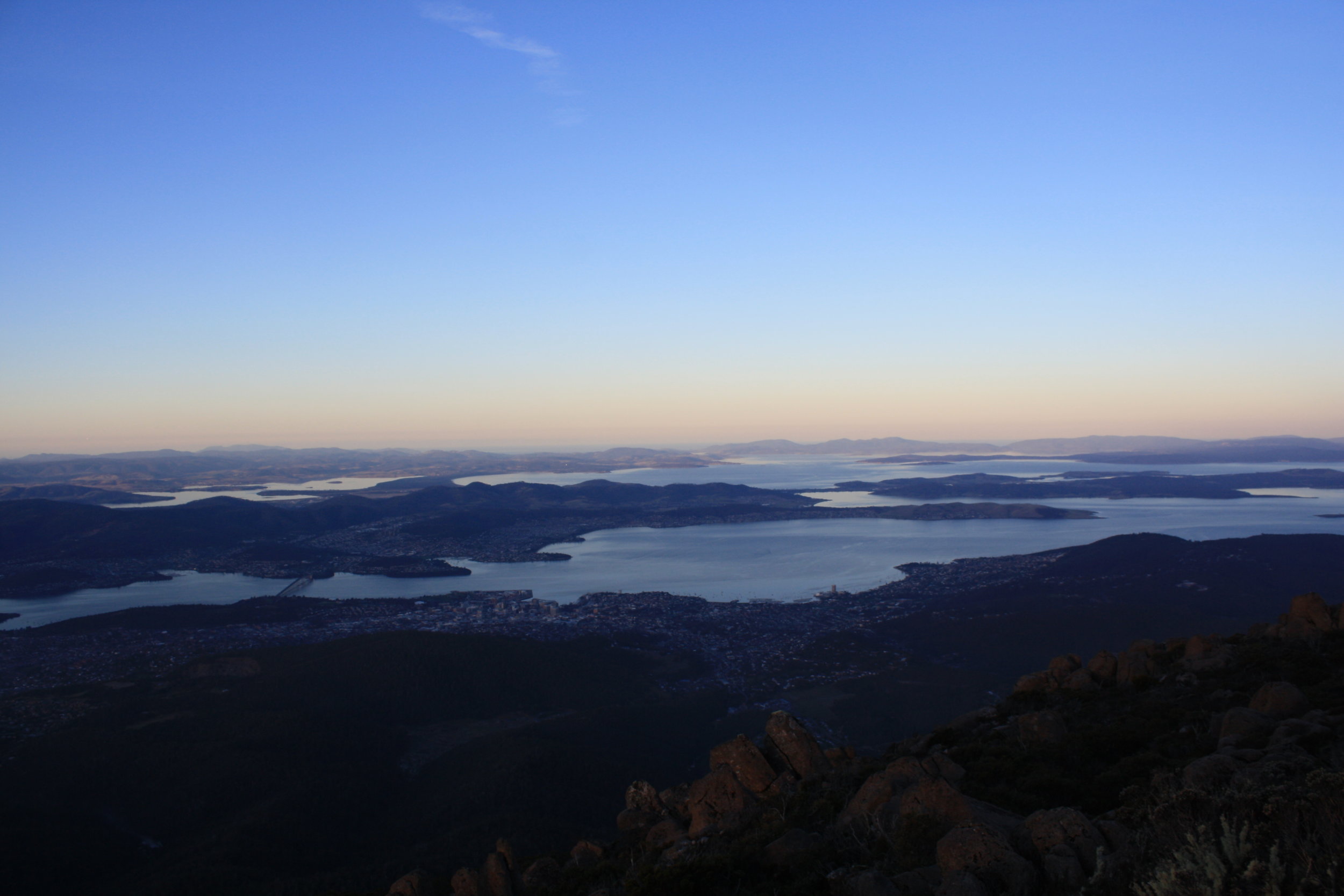 View of Hobart from Mt. Wellington