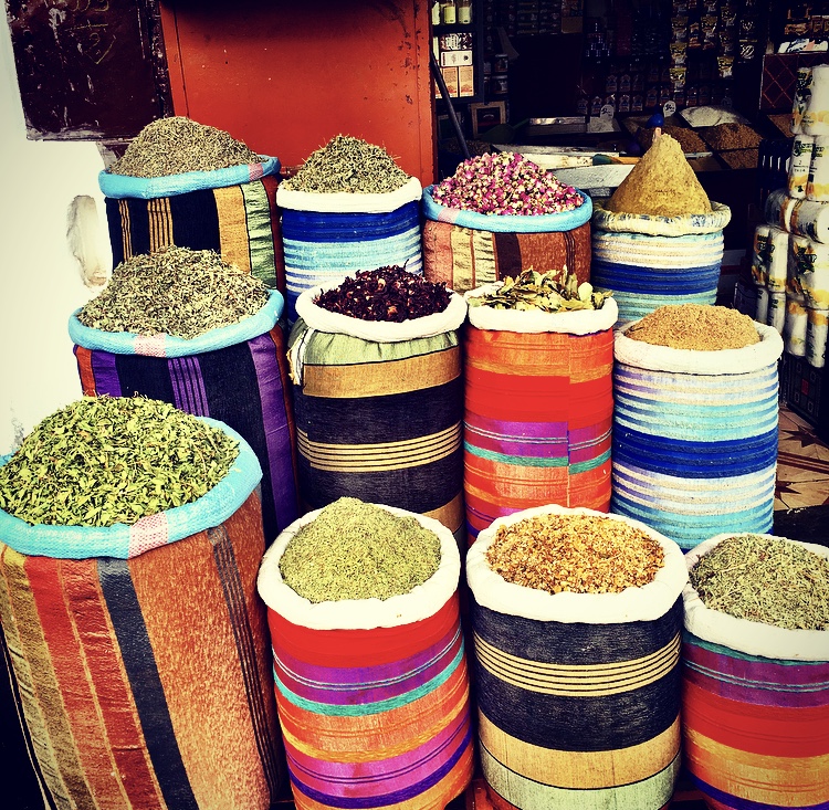spices in Marrakech medina