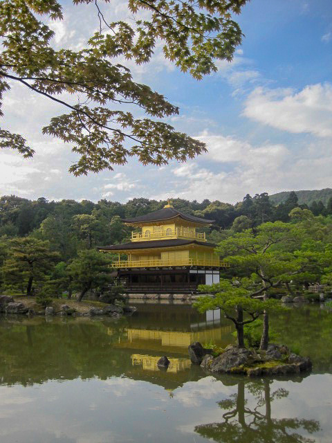 Kinkakuji Temple water reflection