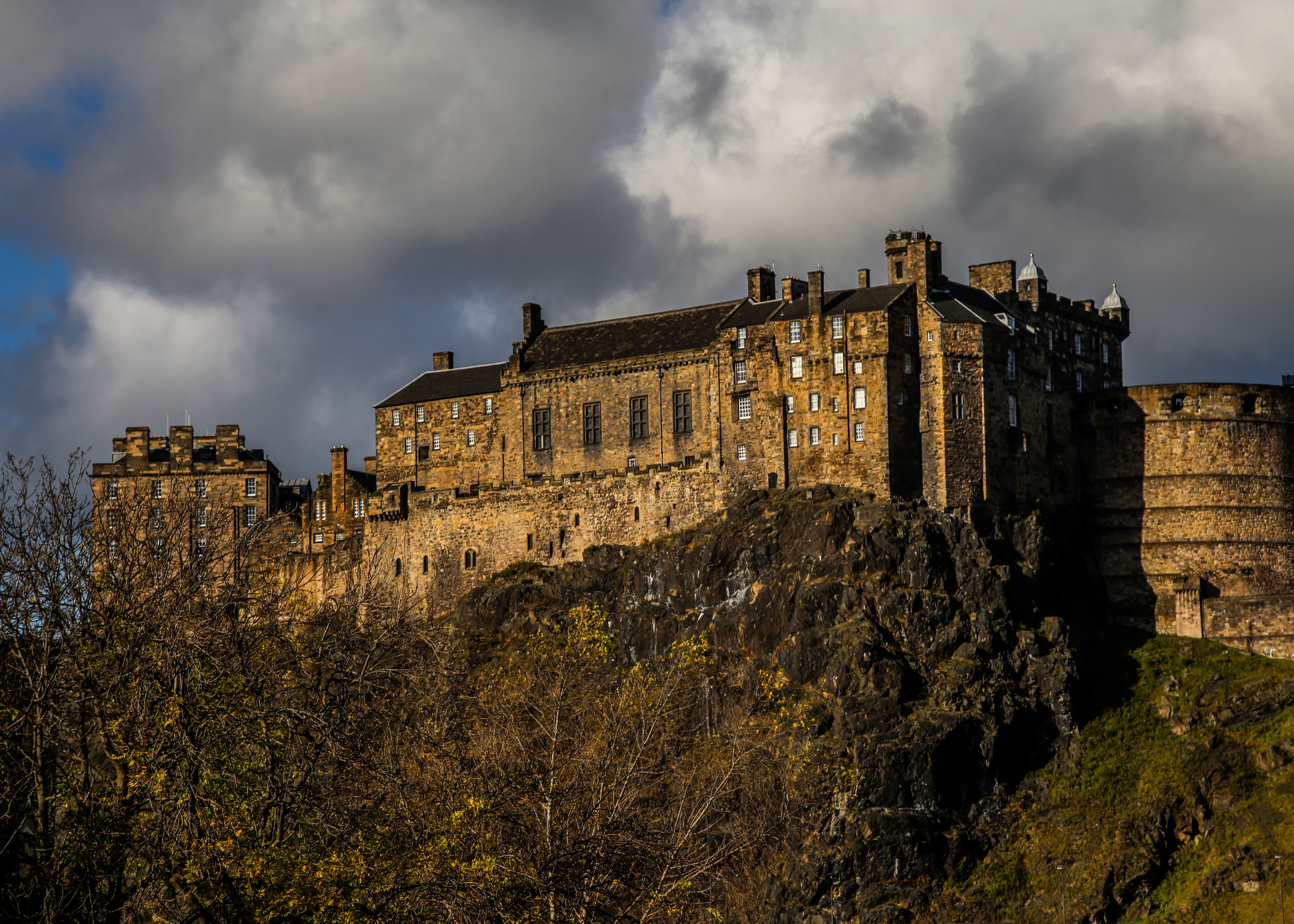 Edinburgh Castle on hill