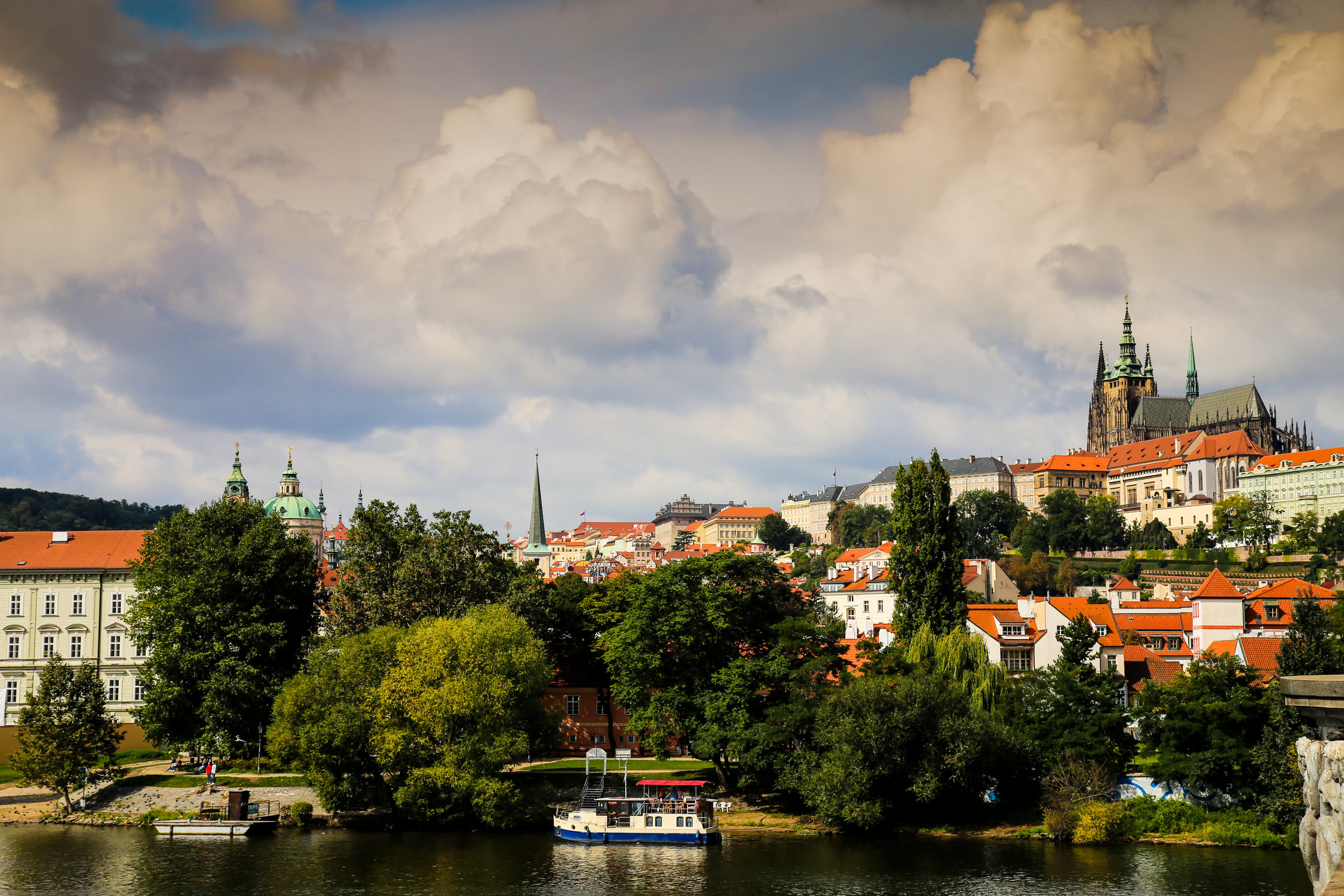 panorama view of Prague