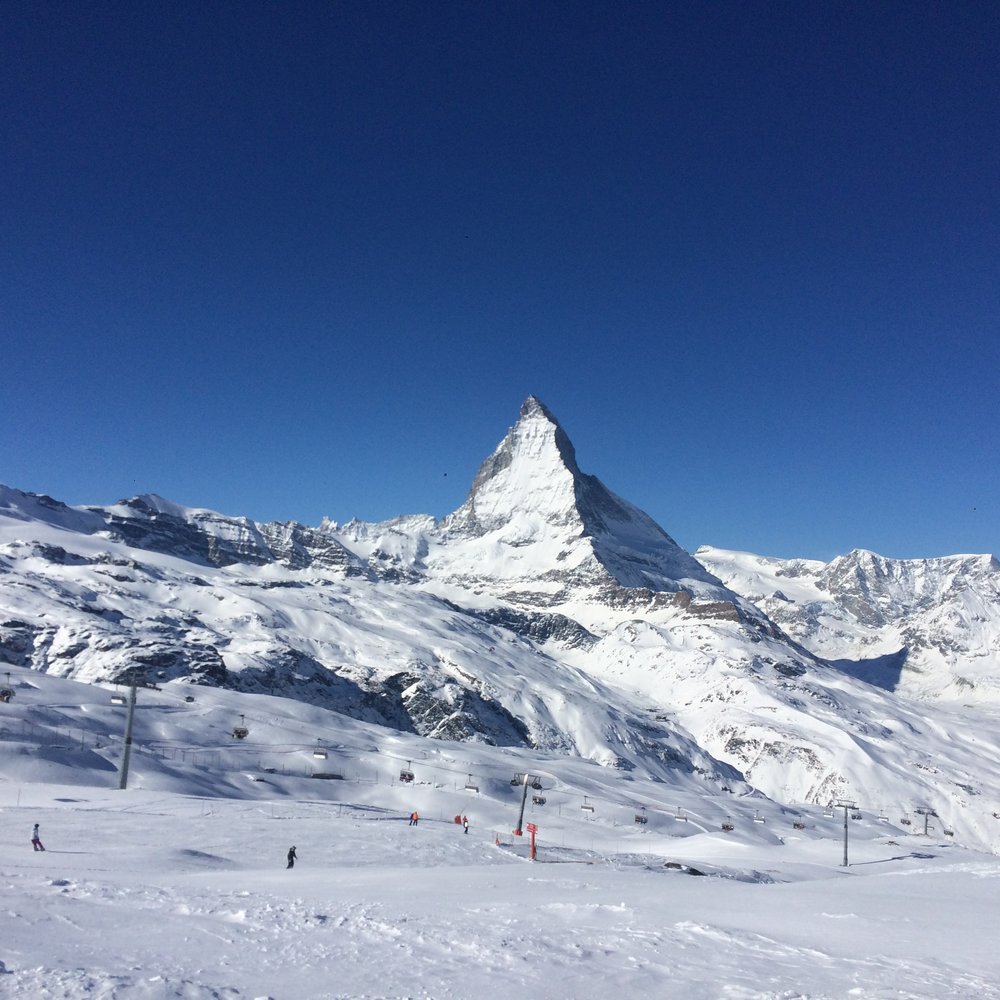 Matterhorn from Zermatt ski slopes