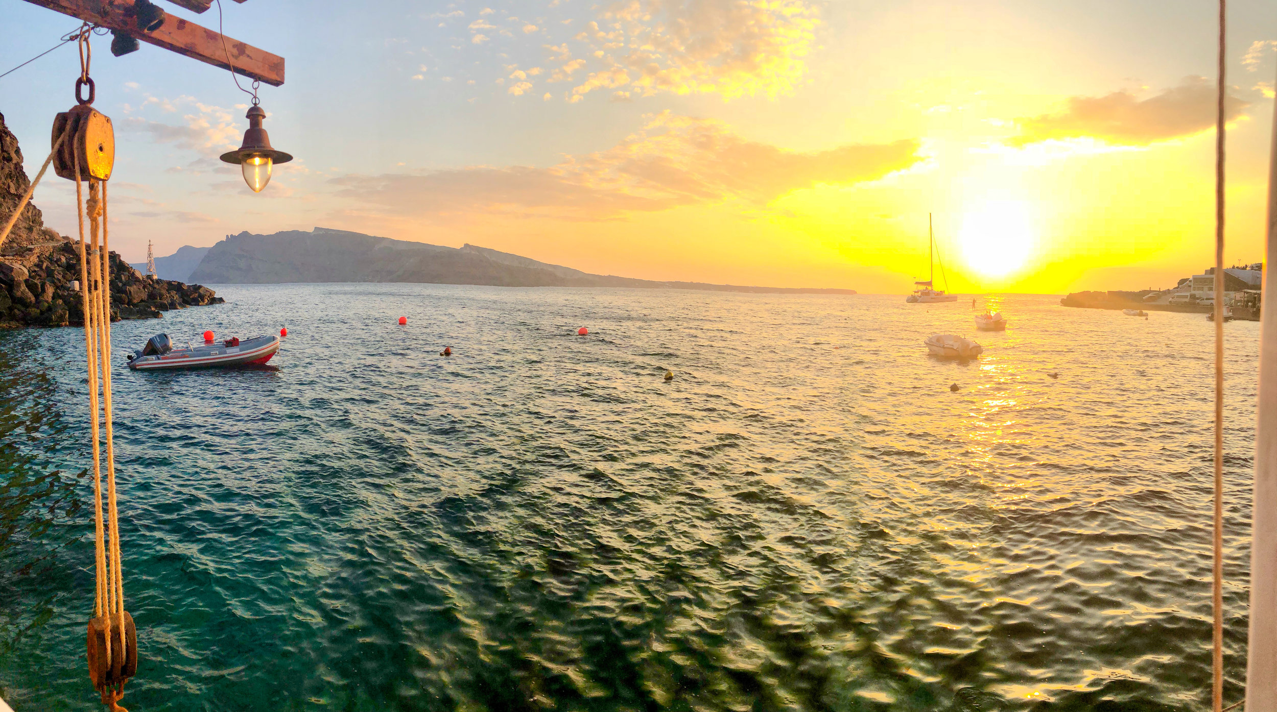 Ammoudi Bay sunset Santorini