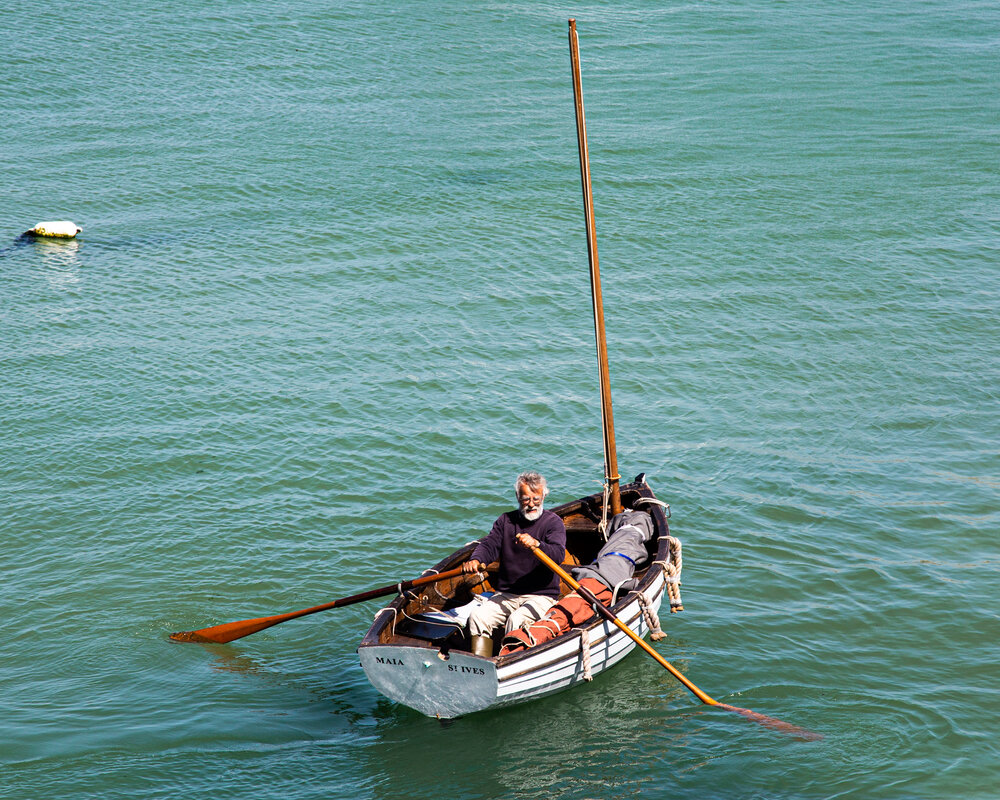 old Cornish fisherman and the sea 