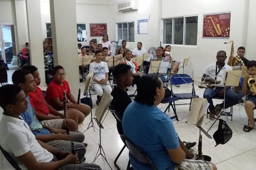 Recent rehearsal of the Banda de Música de Mao. Photo credit: Alcides Bonilla, Director (Copy)