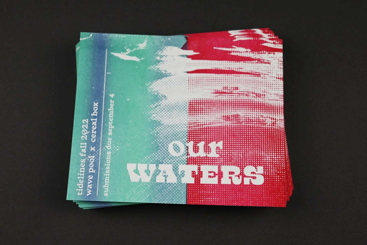 Open Call for Submissions! ++ Tidelines Fall 2022 ++ OUR WATERS ++ What is your relationship with water? How do you embody water in the day-to-day flow of your life? In your place? Do you know where your water comes from? Or where it goes? What is yo