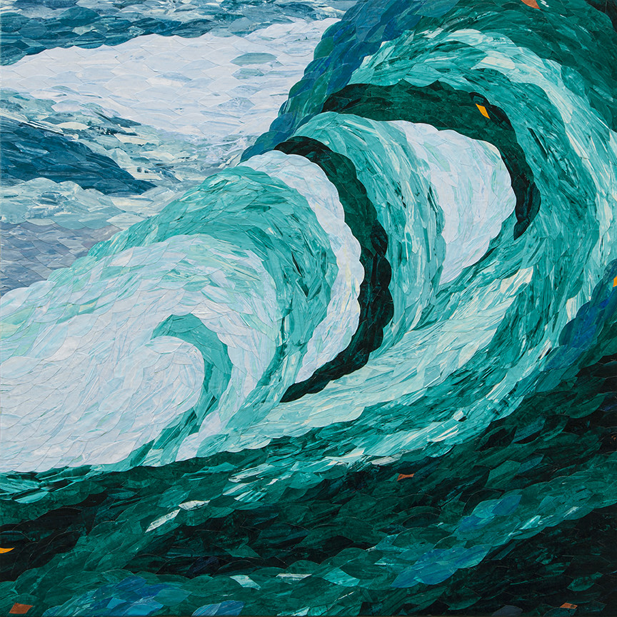 Breaking Waves 36” x 36”