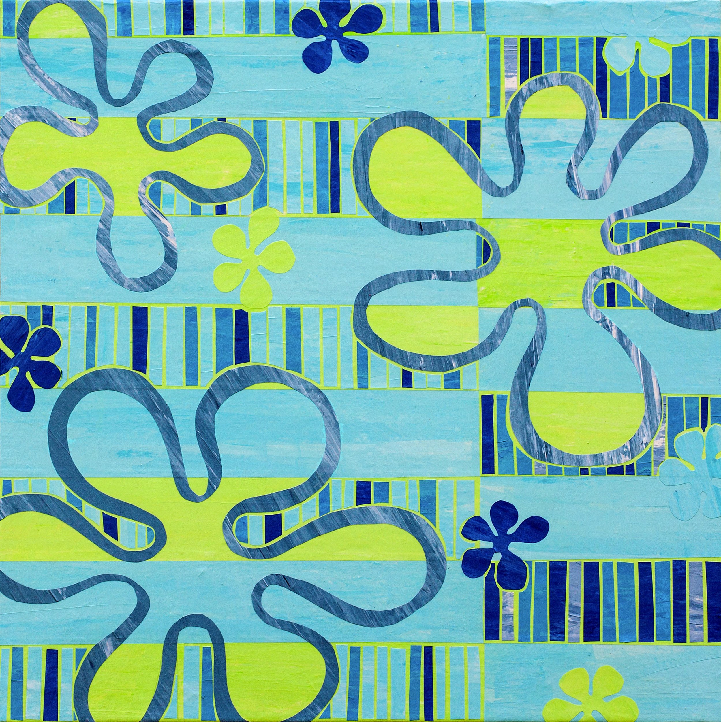 Peace, Love and Happiness - Blue