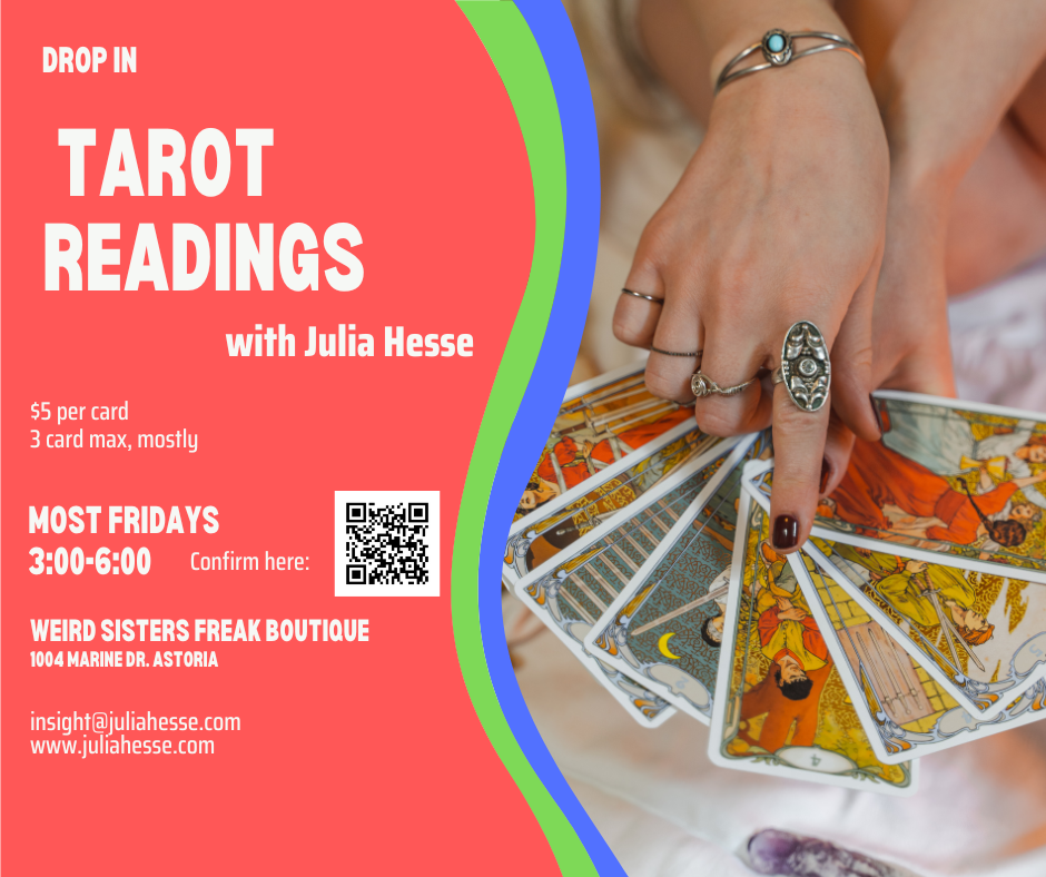 Drop In Tarot Readings CANCELLED