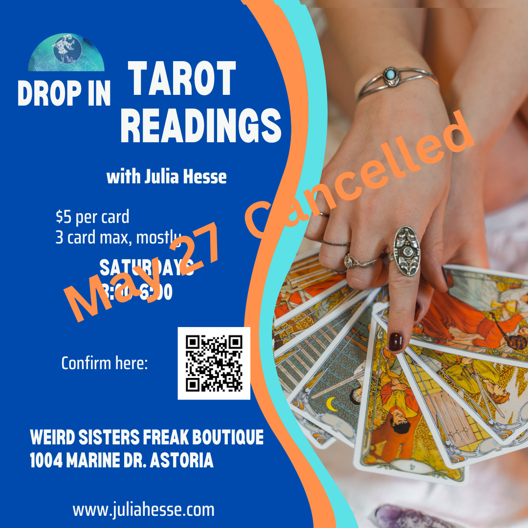 Drop In Tarot Readings CANCELLED