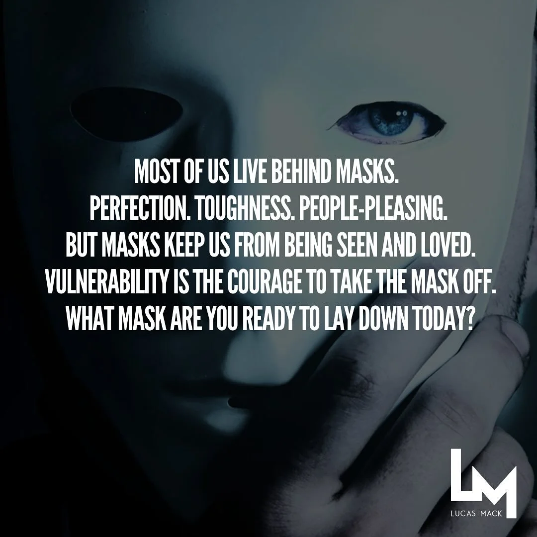 There is a new world emerging and it calls for the most authentic version of YOU 🫵

Most of us live behind masks. 🎭 

Perfection. Toughness. People-pleasing.

But masks keep us from being seen and loved. 

👉 Vulnerability is the courage to take of