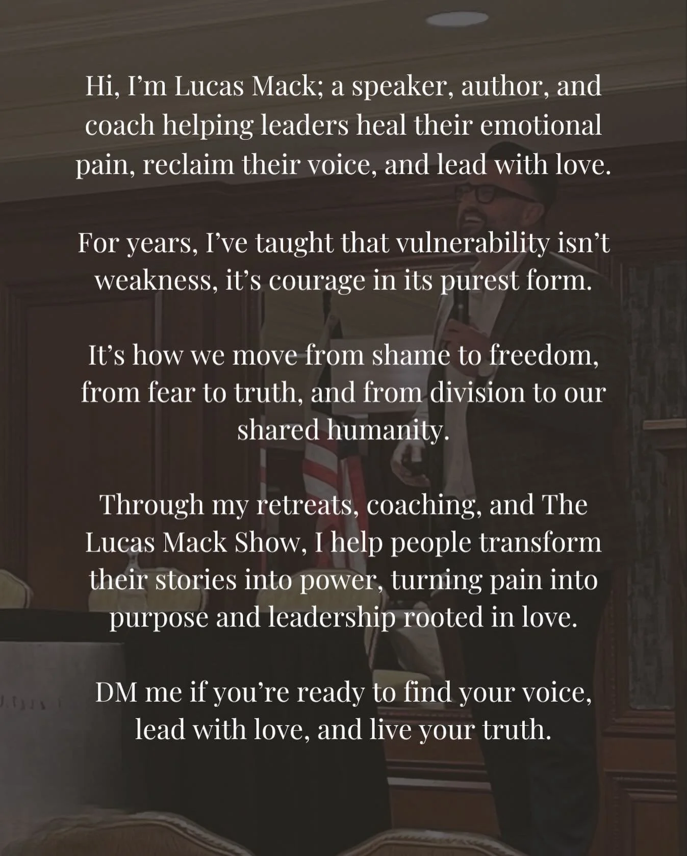 My process for helping people heal, find their authentic voice and lead their life with love and authenticity has helped many both men and women live and liberated life.

If you&rsquo;re struggling, shoot me a message. I have a free ebook for you!

#