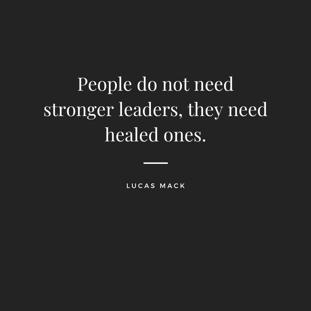 &ldquo;People do not need stronger leaders, they need healed ones.&rdquo;

I didn&rsquo;t understand this truth until life forced me into it.

For years, I tried to lead through performance, perfection, and grit.

I thought strength meant never break