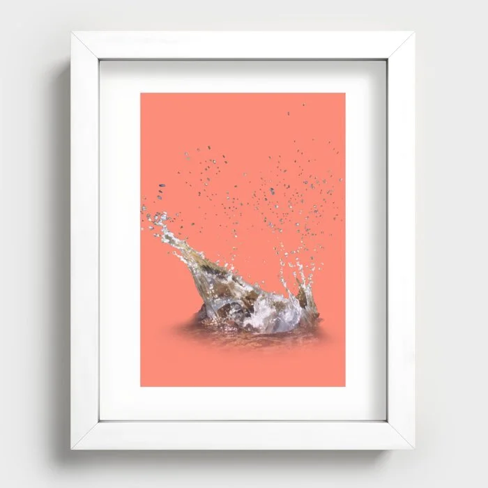 Framed, recessed art print on paper in a variety of frame colors and sizes from $76.99-263.99