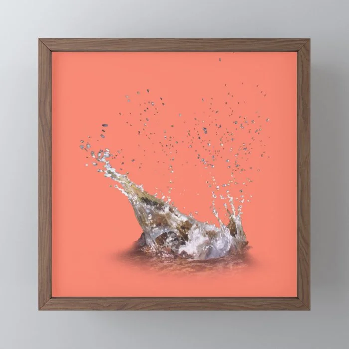 4 x 4" framed mini print on paper in a variety of frame colors, $24.99