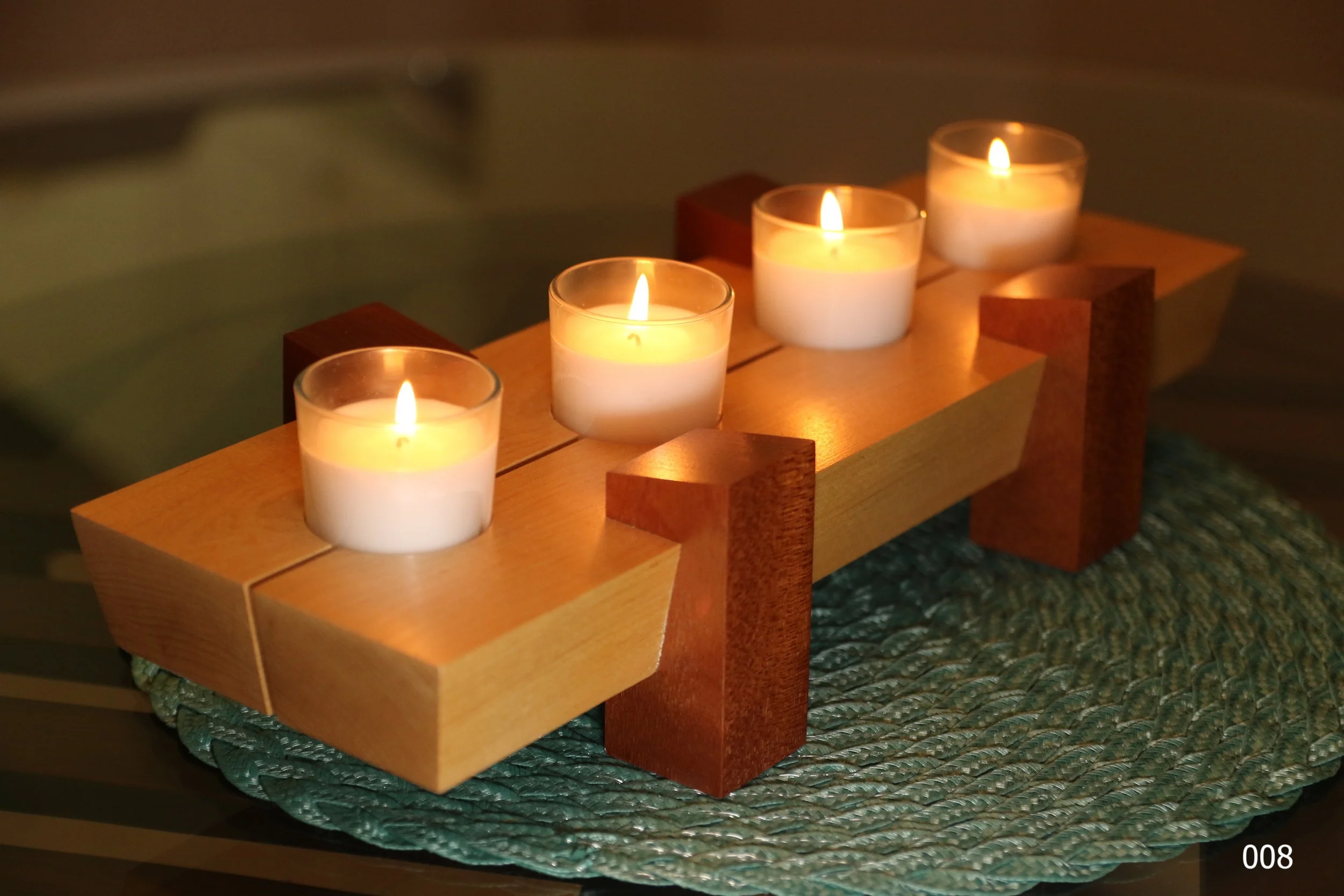 Four Votive Centerpiece