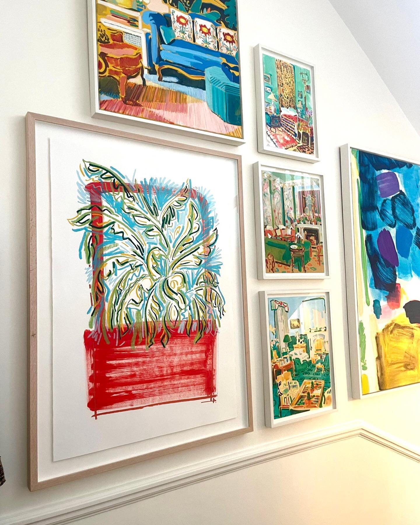 One of my fave works from the last show in it&rsquo;s new home alongside some gorgous works by @timbradenstudio 

#samwoodartist #londonartist #worksonpaper #londoninterior #londonhomes