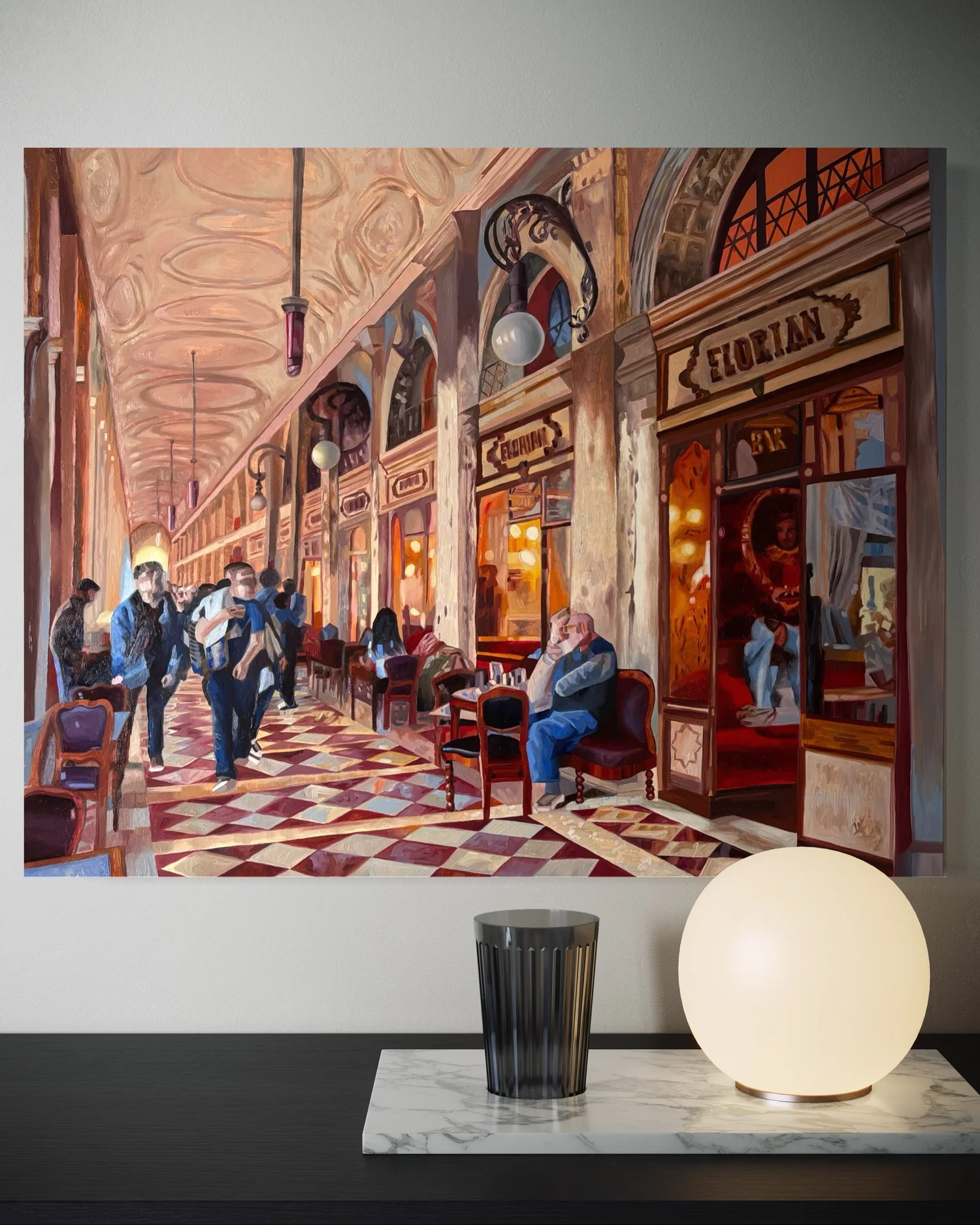 Caffè Florian, Venice - Original Oil Painting — Amanda Mulquiney