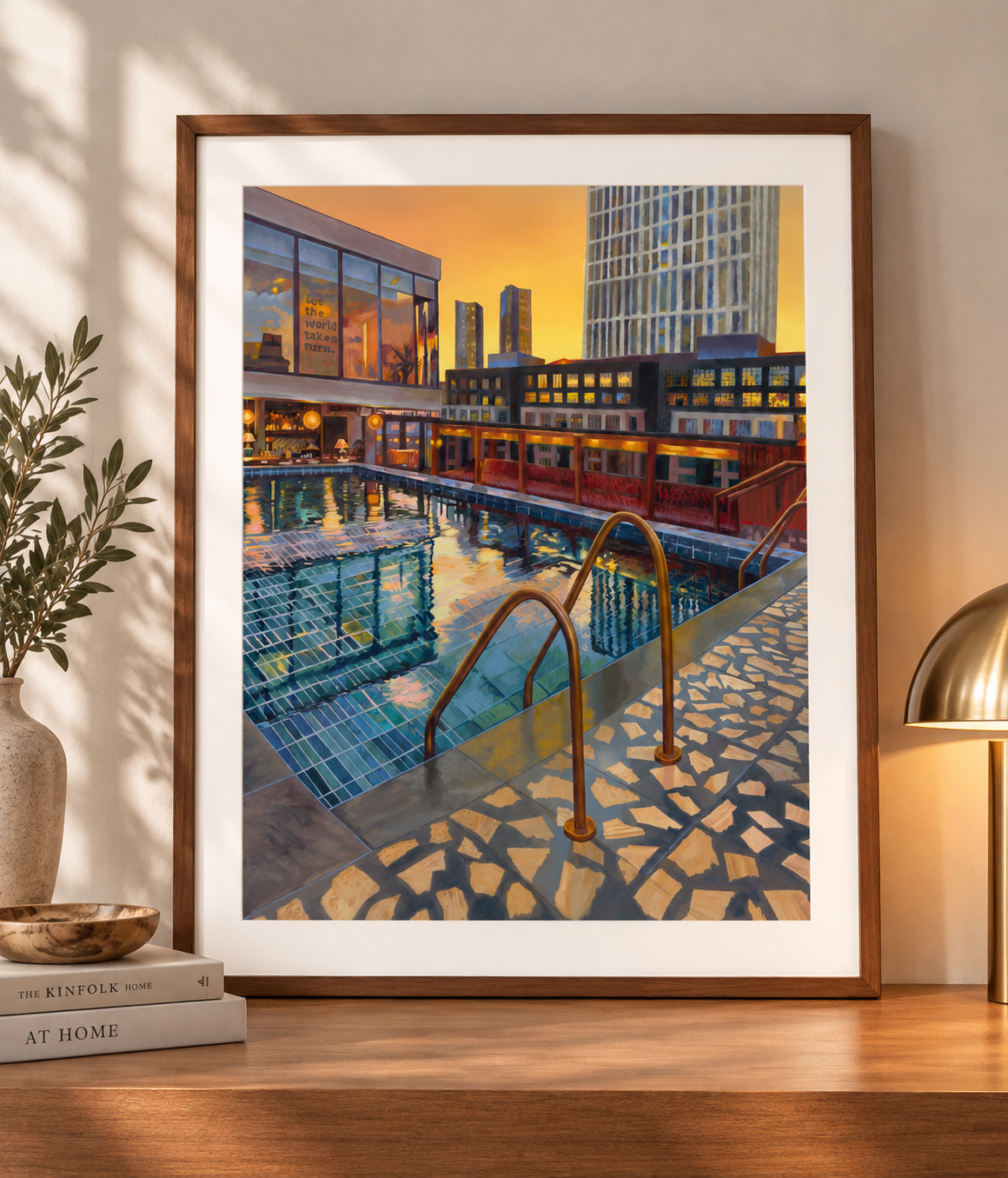 Framed Rooftop Pool at Sunset.png
