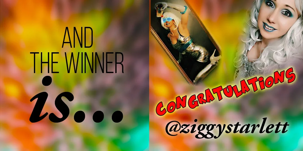 I’m pleased to announce that the winner of the photo competition is the fabulously named Ziggy Starlett! With a name like that, the shoot is bound to be creative. Watch this space :)